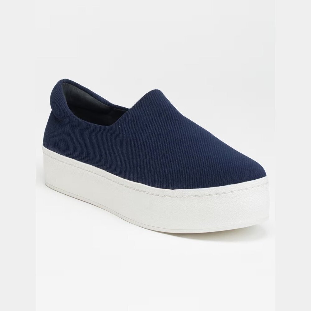Opening Ceremony Navy Cici Slip-On Platform Sneakers Size 38EU